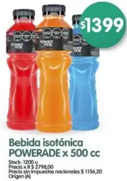Supermercados Buenos Días Powerade bebida isotónica oferta