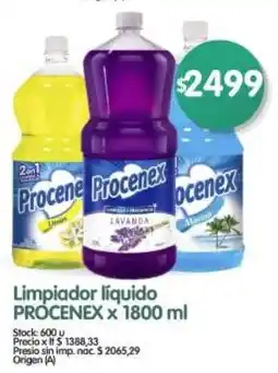 Supermercados Buenos Días Procenex limpiador líquido oferta