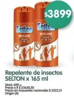 Supermercados Buenos Días Selton repelente de insectos oferta