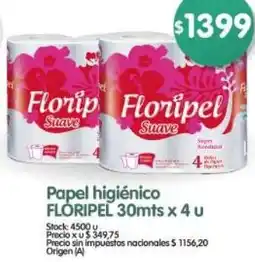 Supermercados Buenos Días Floripel papel higiénico oferta