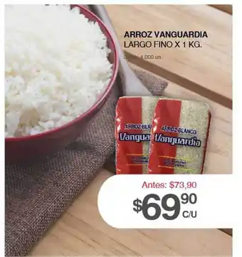 Supermercados Tadicor Arroz Vanguardia Largo Fino oferta