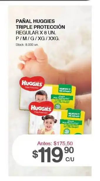 Supermercados Tadicor Huggies Pañal Triple Protección Regular oferta