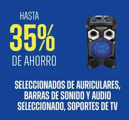 Supermercados Vea Seleccionados de auriculares, barras de sonido y audio seleccionado, soportes de tv oferta