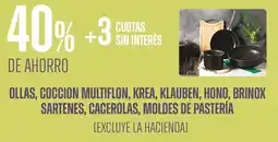 Supermercados Vea Ollas, coccion multiflon, krea, klauben, hono, brinox sartenes, cacerolas, moldes de pastería oferta
