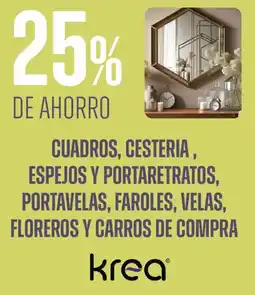 Supermercados Vea Cuadros, cesteria, espejos y portaretratos, portavelas, faroles, velas, floreros y carros de compra oferta