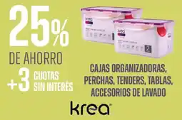 Supermercados Vea Cajas organizadoras, perchas, tenders, tablas, accesorios de lavado oferta