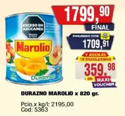 Maxiconsumo Durazno marolio oferta