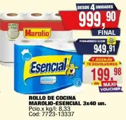 Maxiconsumo Marolio-Esencial rollo de cocina oferta