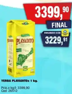 Maxiconsumo Playadito yerba oferta