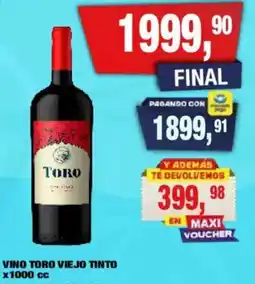 Maxiconsumo Toro viejo tinto oferta