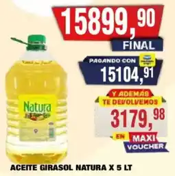 Maxiconsumo Natura aceite girasol oferta