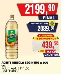 Maxiconsumo Cocinero aceite mezcla oferta
