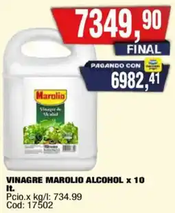 Maxiconsumo Marolio vinagre alcohol oferta