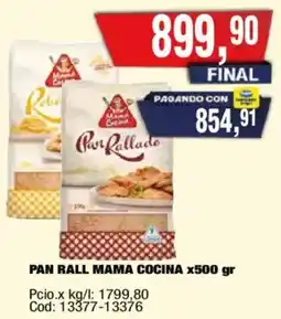 Maxiconsumo Pan rall mama cocina oferta