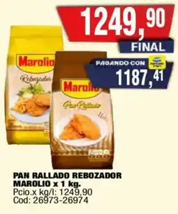 Maxiconsumo Marolio pan rallado rebozador oferta