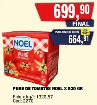 Maxiconsumo Noel pure de tomates oferta
