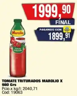 Maxiconsumo Marolio tomate triturados oferta