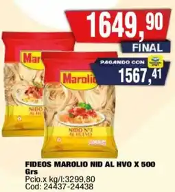 Maxiconsumo Marolio fideos nid al hvo oferta