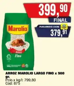 Maxiconsumo Marolio arroz largo fino oferta