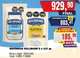 Maxiconsumo Hellmann's mayonesa oferta
