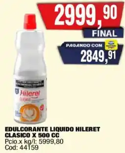 Maxiconsumo Hileret edulcorante liquido clasico oferta