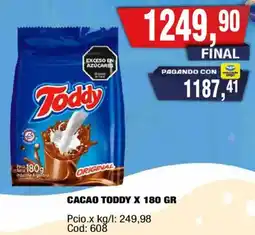 Maxiconsumo Toddy cacao oferta