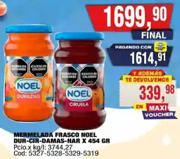 Maxiconsumo Noel mermelada frasco dur-cir-damas-nar oferta