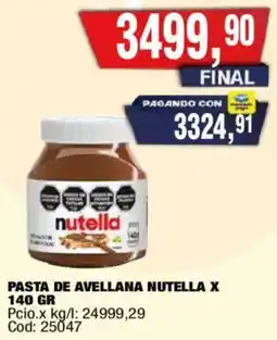 Maxiconsumo Nutella pasta de avellana oferta