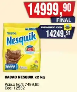 Maxiconsumo Nestlé nesquik cacao oferta