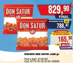 Maxiconsumo Don satur bizcoch oferta