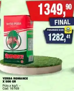Maxiconsumo Yerba romance oferta
