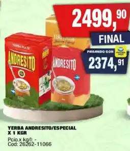 Maxiconsumo Andresito/especial yerba oferta