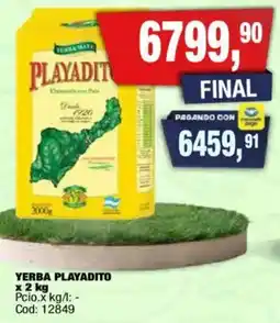 Maxiconsumo Playadito yerba oferta