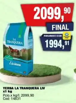 Maxiconsumo La tranquera yerba liv oferta