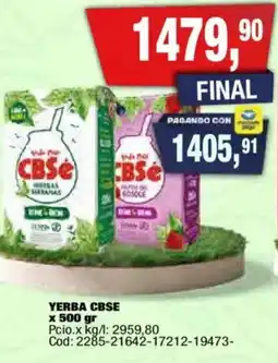Maxiconsumo Cbse yerba oferta
