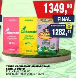 Maxiconsumo Cachamate yerba amar-rosa-h. serr. oferta