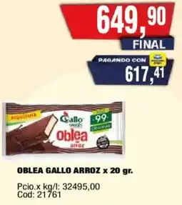 Maxiconsumo Gallo oblea arroz oferta