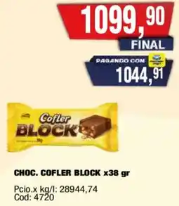 Maxiconsumo Cofler block choc. oferta