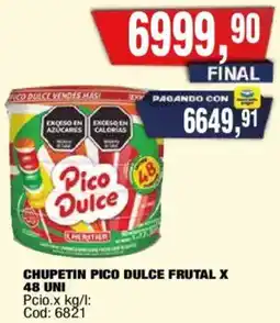 Maxiconsumo Chupetin pico dulce frutal oferta