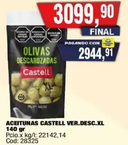 Maxiconsumo Castell aceitunas ver.desc.xl oferta