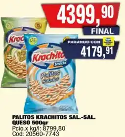 Maxiconsumo Palitos krachitos sal.-sal. queso oferta