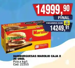 Maxiconsumo Hamburguesas marolio caja oferta