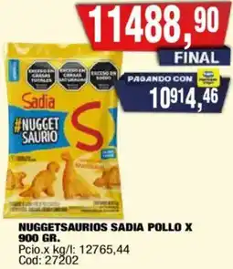 Maxiconsumo sadia nuggetsaurios pollo oferta