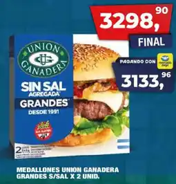 Maxiconsumo Union medallones ganadera grandes s/sal oferta