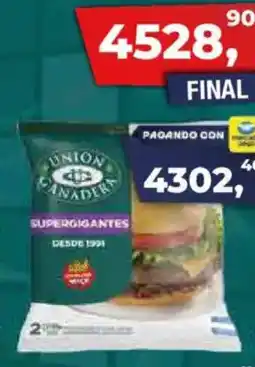 Maxiconsumo Hamburguesas union ganadera parrillera y sup gigante oferta