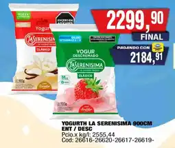Maxiconsumo La serenisima yogurth ent / desc oferta