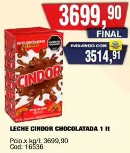 Maxiconsumo Cindor leche chocolatada oferta