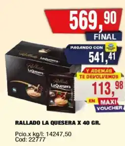 Maxiconsumo La quesera rallado oferta
