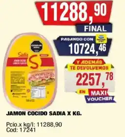 Maxiconsumo sadia jamon cocido oferta