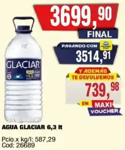 Maxiconsumo Glaciar agua oferta
